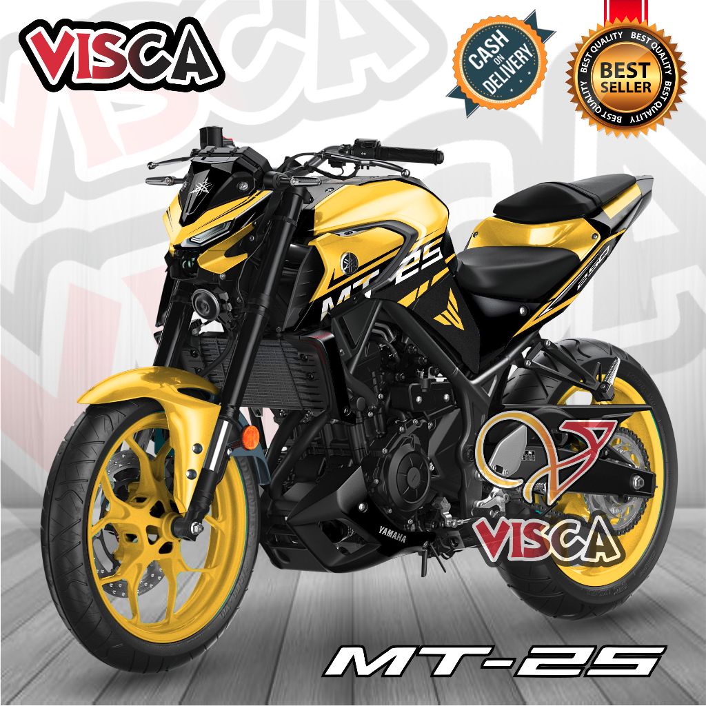 Stiker Decal Yamaha MT 25 NEW Dekal Mt 25 Striping Mt 25 Variasi Decal Mt 25 NEW Full Body RACING