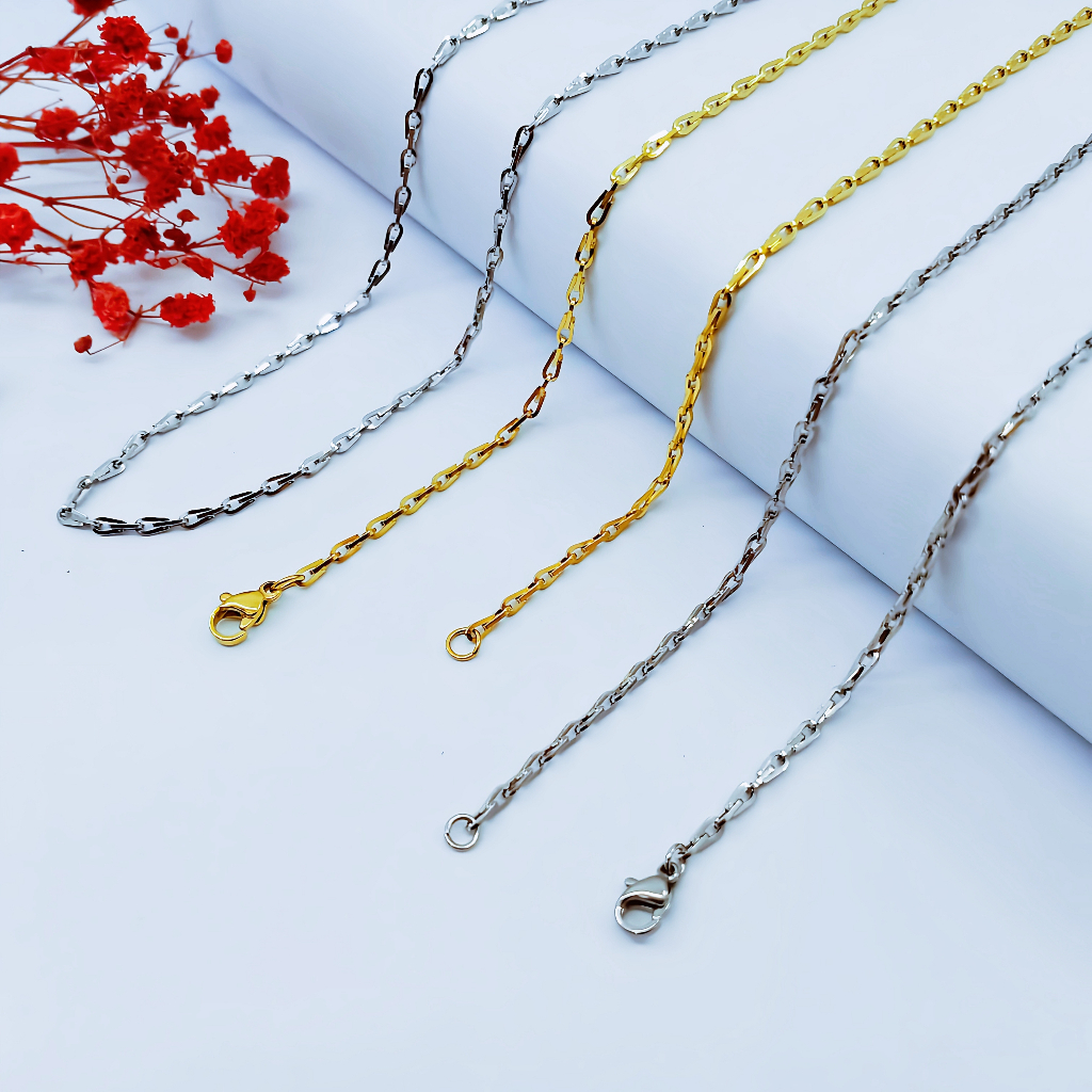 Variasi Aigner Paris HIGH QUALITY  Rantai Kalung Titanium Stainless 316L / Liontin pendant chain nac