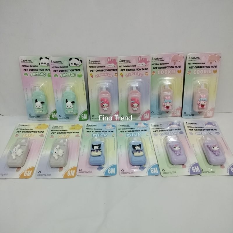 

STATIONERY CAMPUR PET CORRECTION TAPE MOTIF - IMPORT