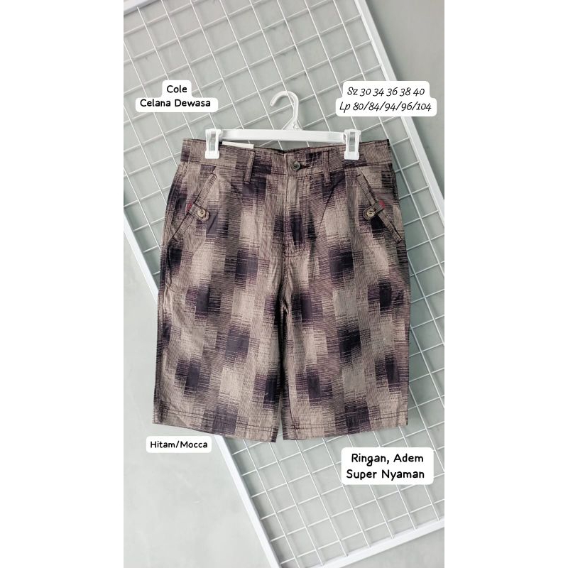 Celana Pendek Resleting Pria Dewasa Original Brand Cole