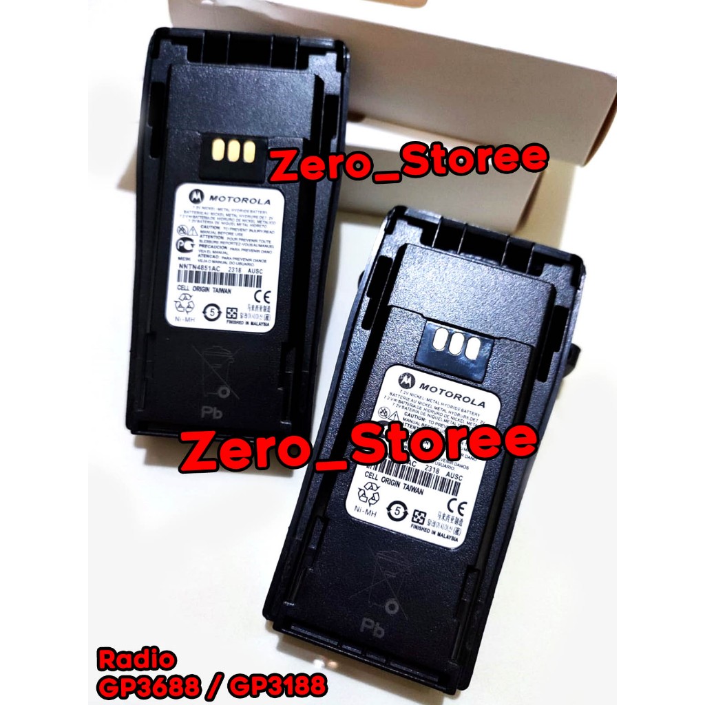 Baterai HT Motorola GP3188 GP3688 Batre motorola gp-3188 GP-3688 Battery XIR P3688 GP3688 GP3188 P36