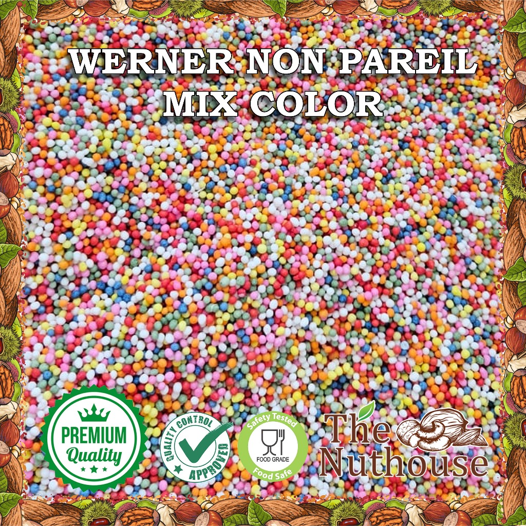 

500gr WERNER Non Parell Mix Colour / Sprinkle / Trimit / Taburan Cake