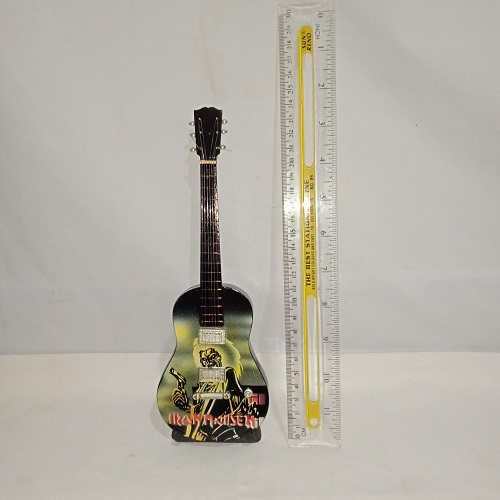 RK Miniatur Gitar Model Akustik dan Bergambar Bahan Kayu Free Dudukan/Stand Holder Tinggi Gitar 25