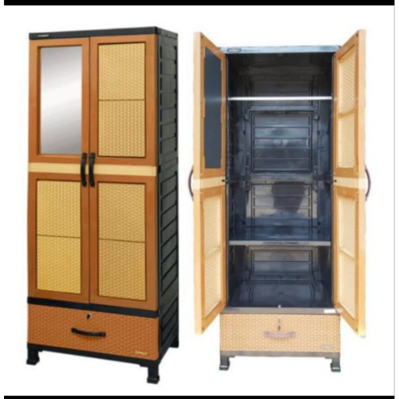 Lemari napolly cabinet ada laci ada gantungan ya kk NICE BAGUS MURAH CANTIK NEW VIRAL TERLARIS SANGA