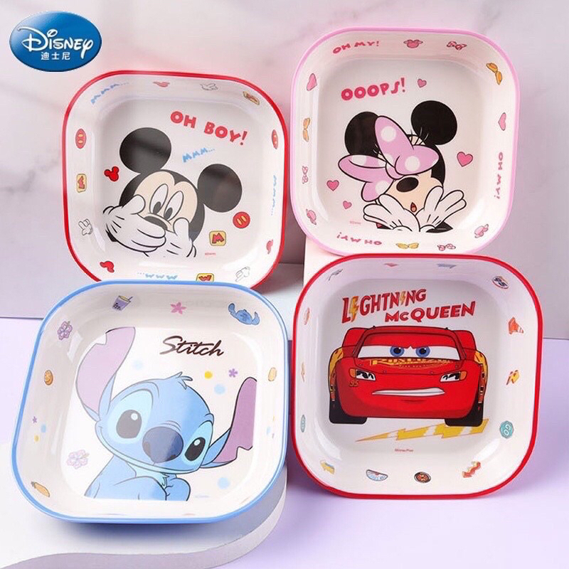 piring mewah kotak persegi mike premium melamin melamine gede karakter mickey mouse melamin
