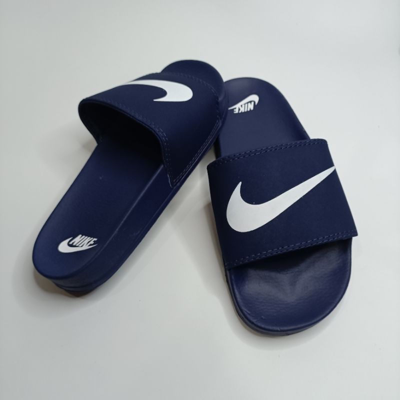 Sandal Slop Pria Sandal Slop Wanita Nike Navy White