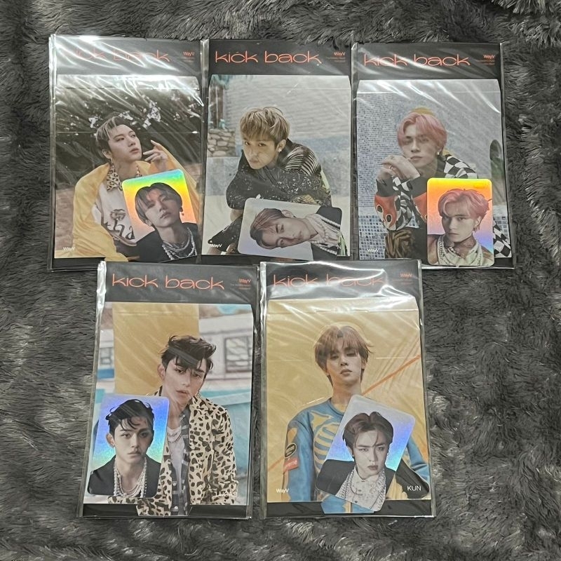 [ READY STOCK ] MD WAYV KICK BACK HOLO HOLOGRAM PC PHOTOCARD SET TEN WINWIN HENDERY LUCAS KUN SEALED