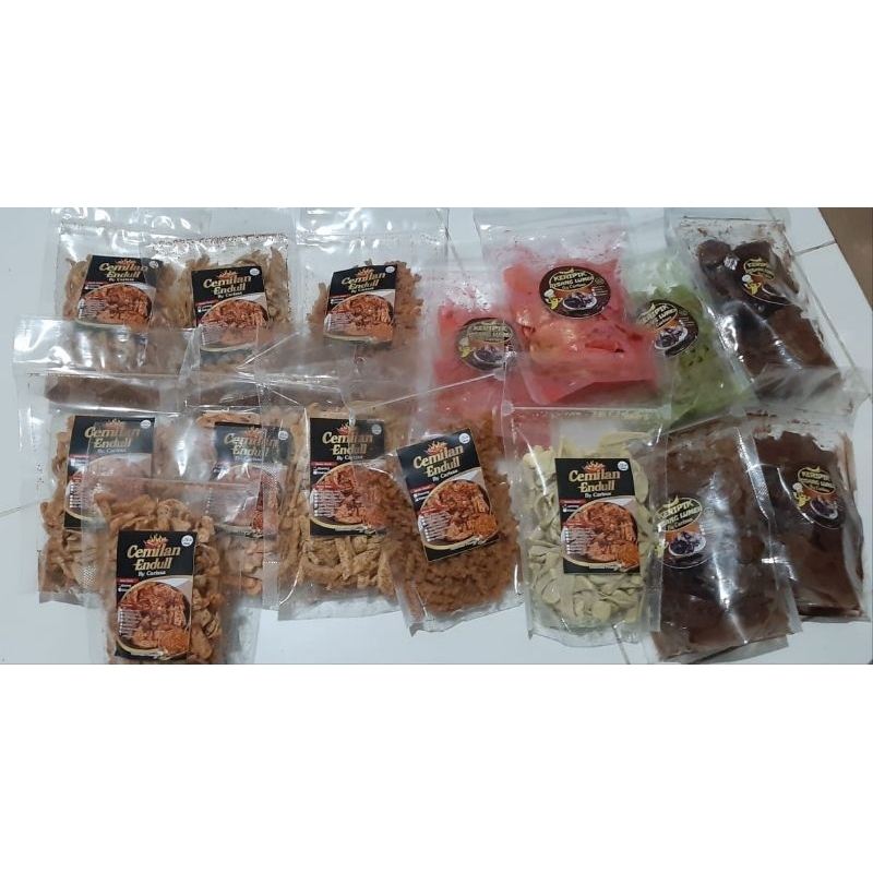 

basreng dan kripik pisang coklat lumer