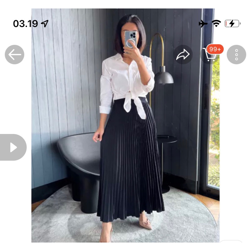 Rok Satin panjang