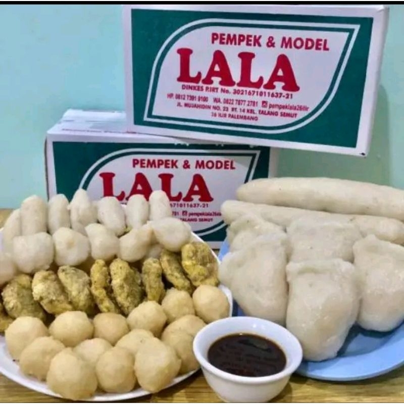

Pempek lala 26 ilir palembang frozen isi 40 pcs