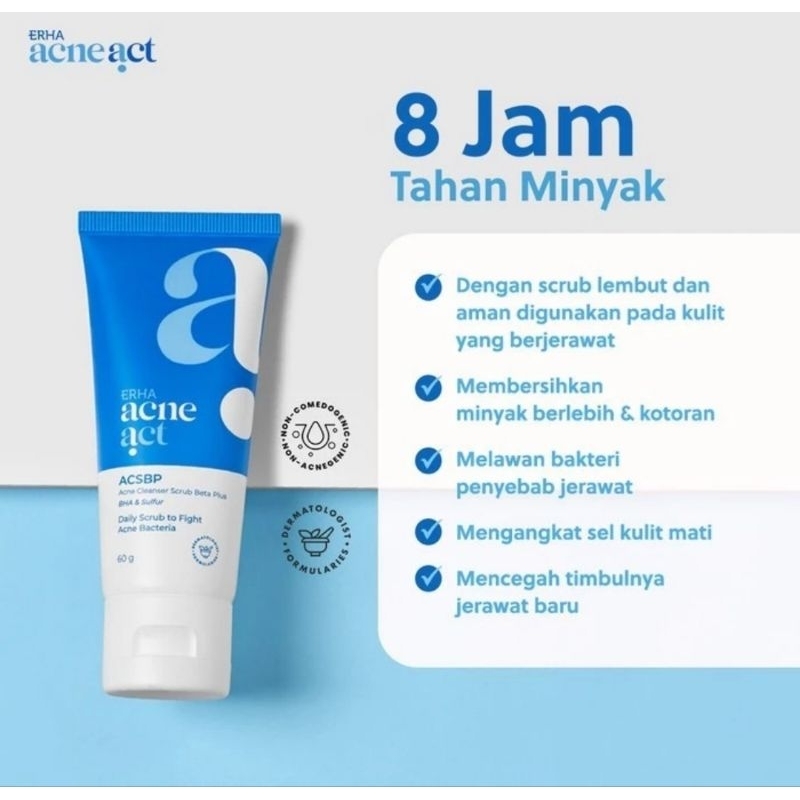 erha acsbp facial wash anti minyak