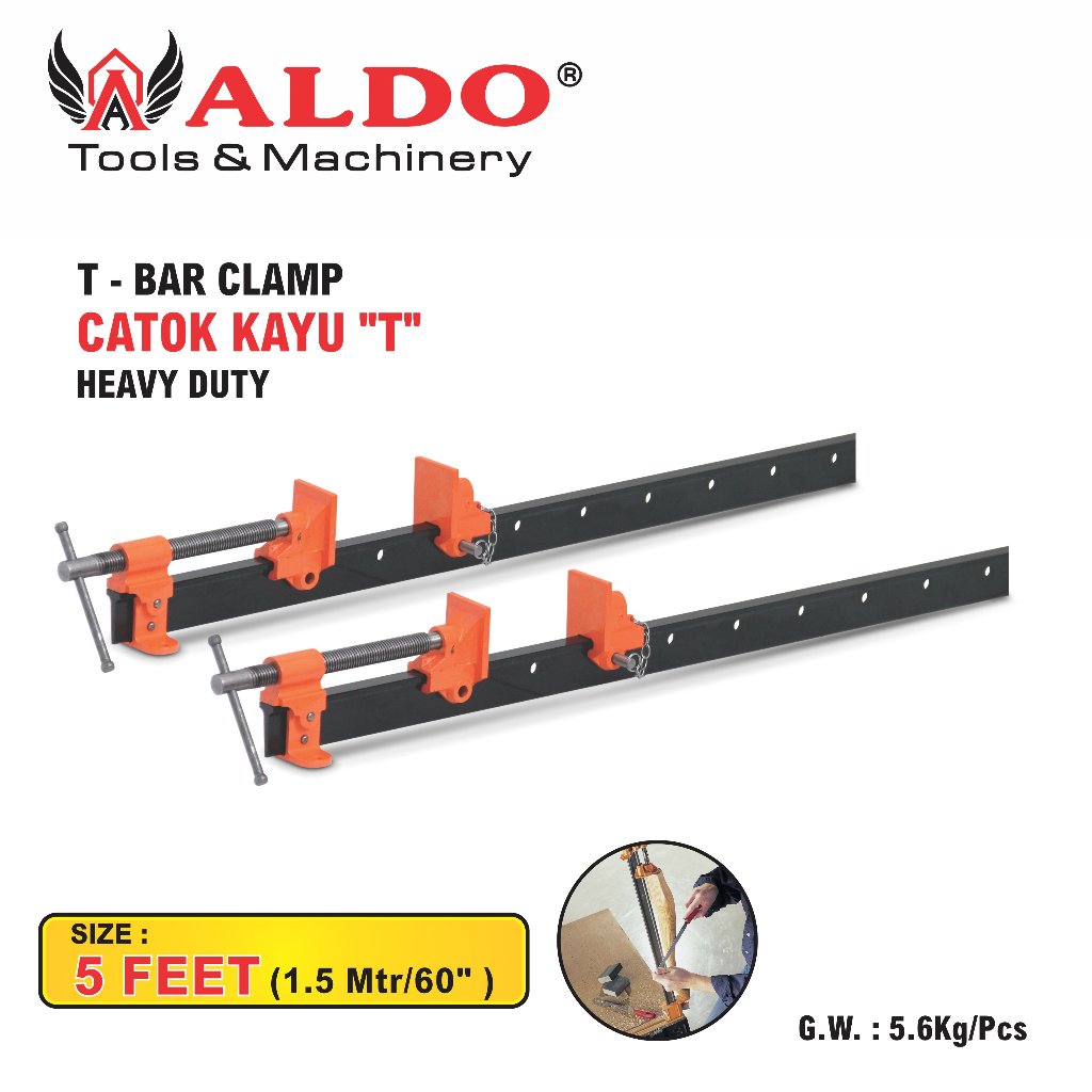 CATOK KAYU "T" HEAVY DUTY - 5 FEET