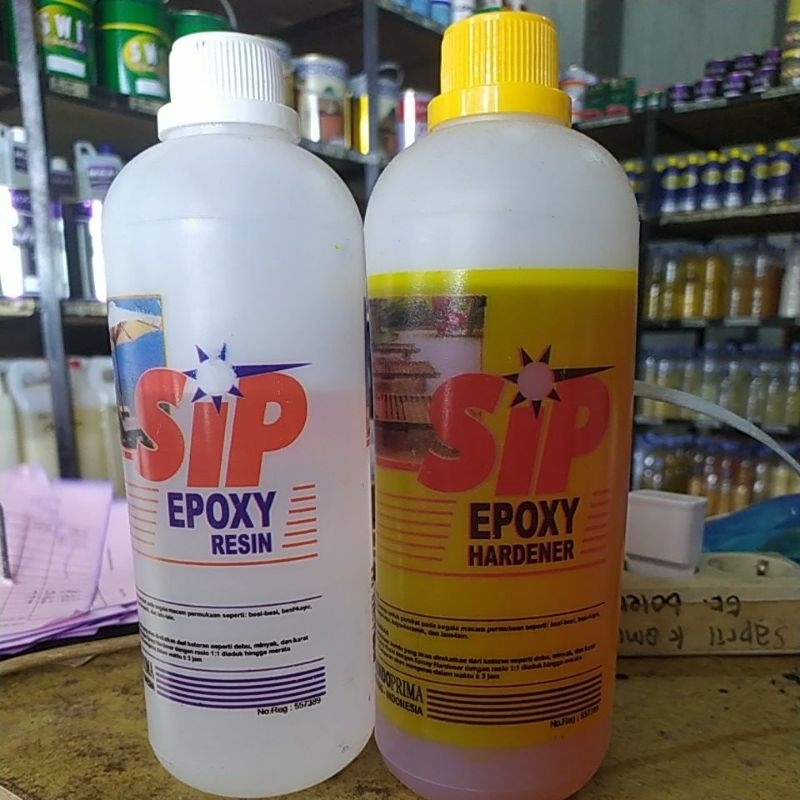 Lem Epoksi Kayu 1 Kg Set Resin dan Hardener Perekat Serbaguna Cepat Kering