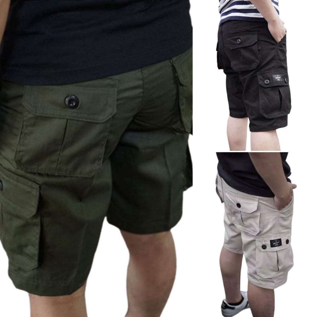 CELANA CARGO PENDEK TERLARIS Celana Pendek Pria Cargo Jeans Pendek Pria Cargo Bahan Jeans Termurah