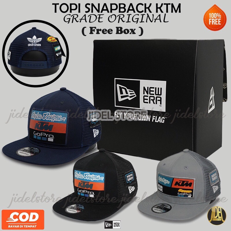 Topi Snapback Ktm TLD Design  Import/ Topi Snapback New era KTM /Snapback New era TLD Design / Topi 