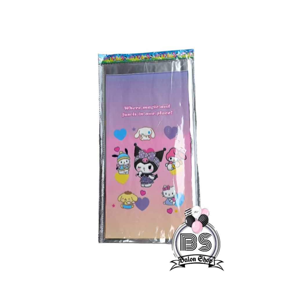 

PP 40 x 20 10Lembar PLASTIK ULANG TAHUN SOUVENIR SNACK KARAKTER SANRIO MELODY