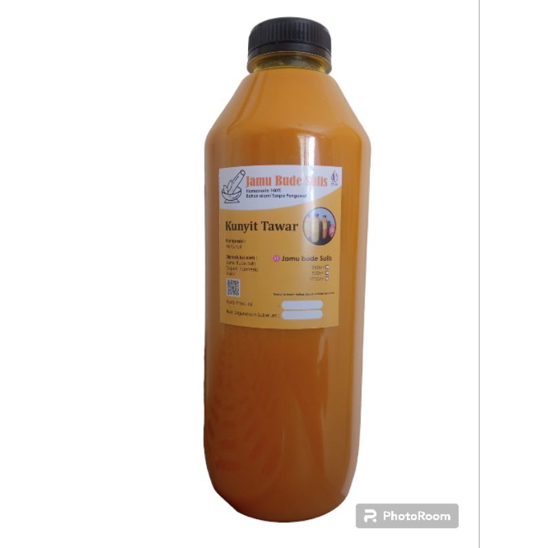 

Jamu Kunyit Tawar beras kencur 1Liter