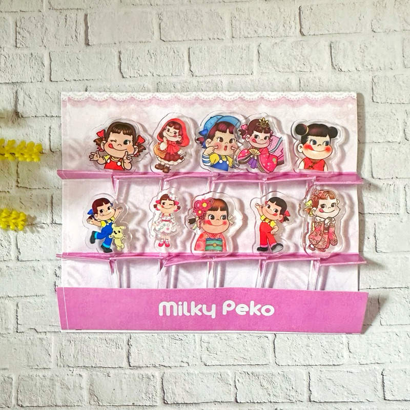Tusukan Bento Milky Peko Chan Picks Tusukan Bento Foodpicks Hiasan Bekal Anak Sekolah