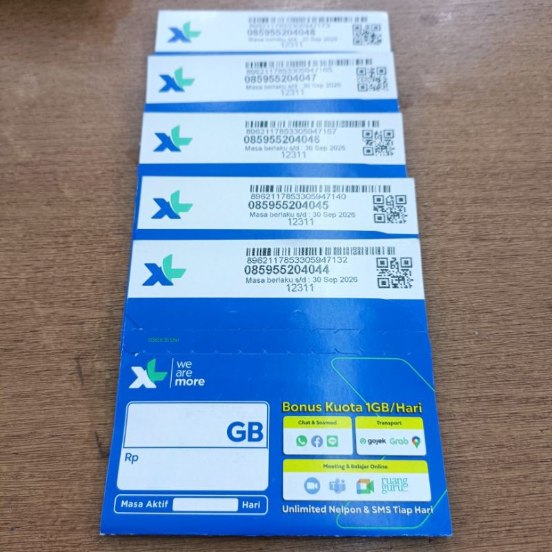 Perdana XL 5G Free 3Gb Segel Resmi exp aman NEW XL Axiata