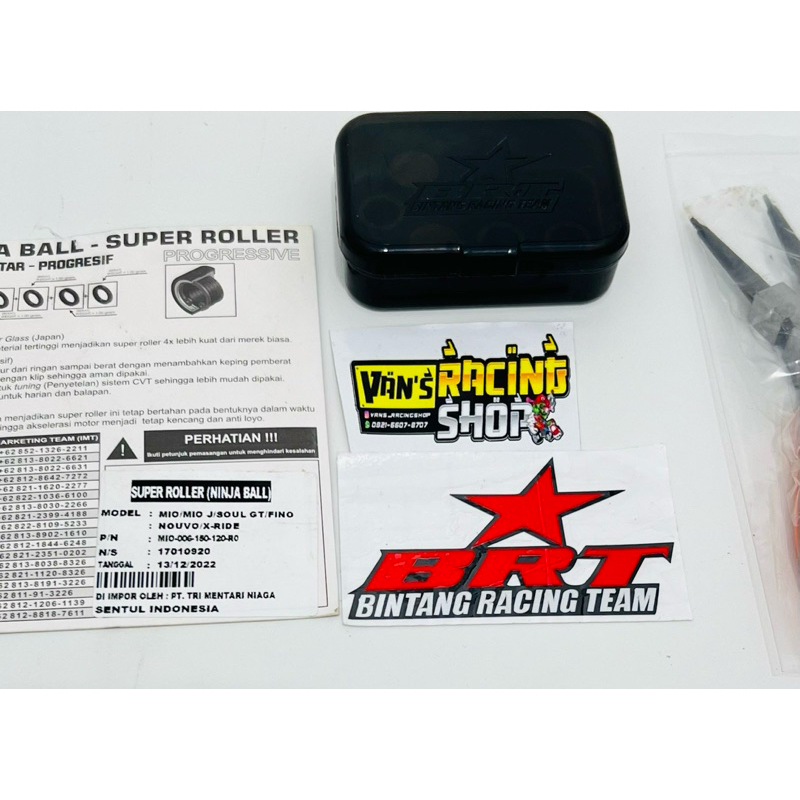 ROLLER NINJA BALL BRT BAL ROLER RULER RULLER MIO NOUVO SOUL FINO KARBU MIO J XRIDE X-RIDE 115 SOUL G