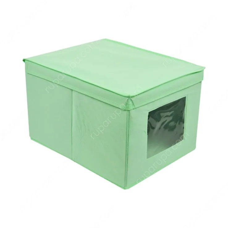 Kotak Penyimpanan Organiser Lipat Dengan Tutup Ukuran 32x40x25cm WMO IF6556