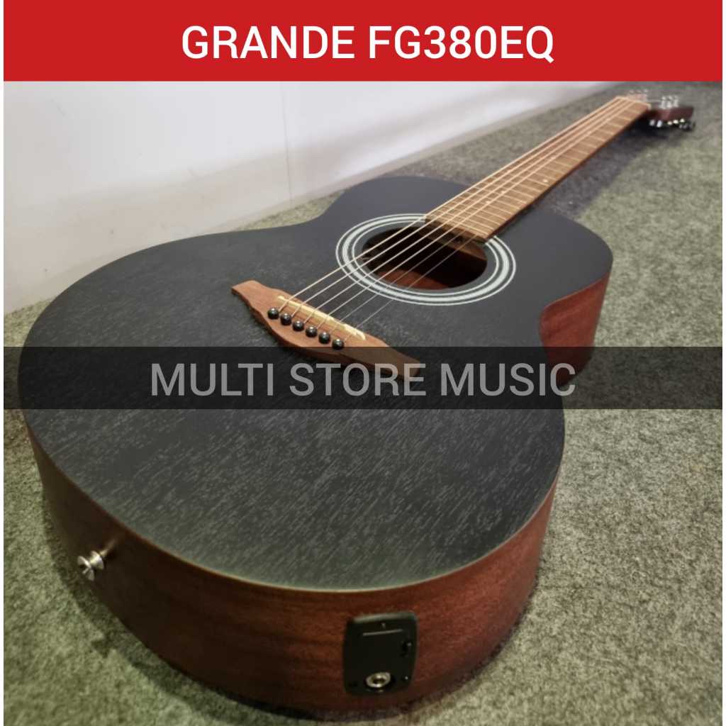 Gitar Akustik Elektrik - GRANDE FG380 - GRANDE FG 380 - GRANDE FG380EQ - GRANDE FG 380EQ - GRANDE FG