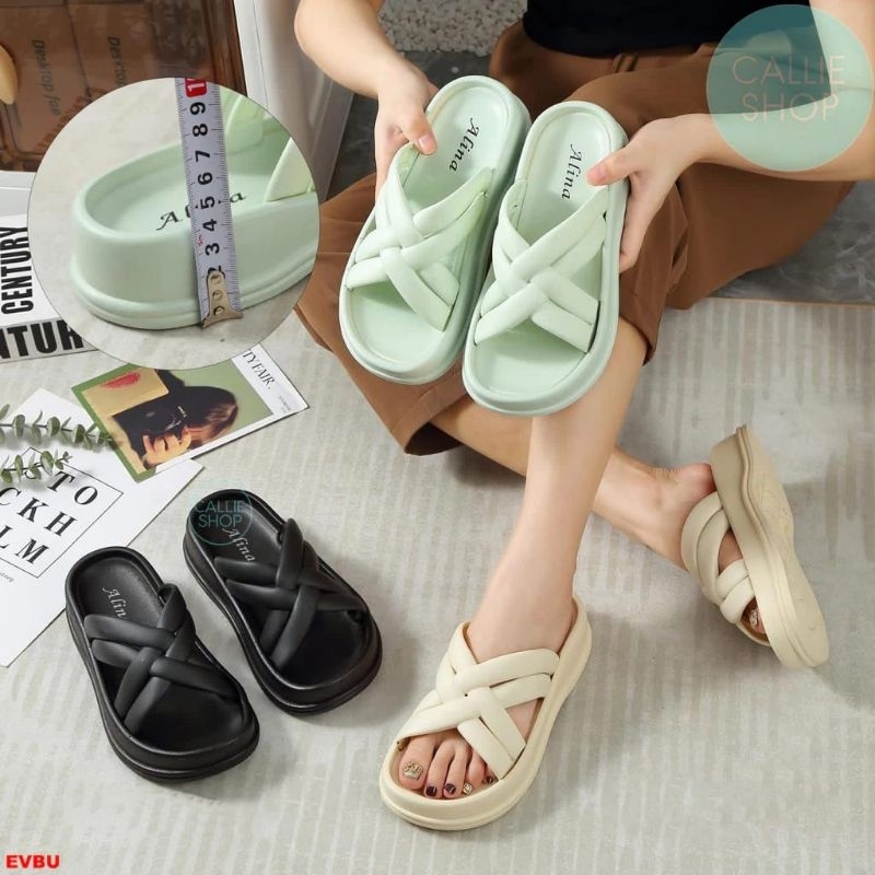 SANDAL WANITA  SILANG WDDGES | SANDAL WANITA ANTI SLIP ANTI AIR