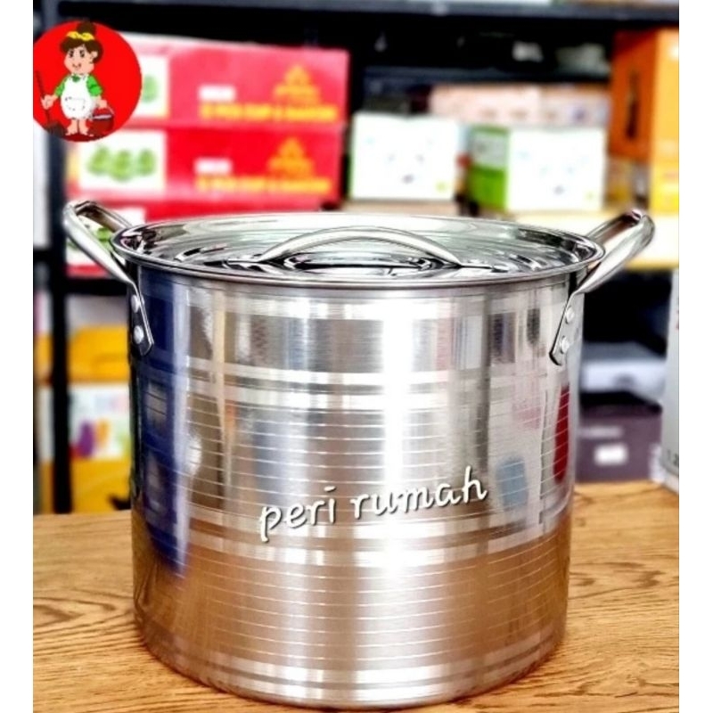 Panci Stainless 24cm Stock Pot 555