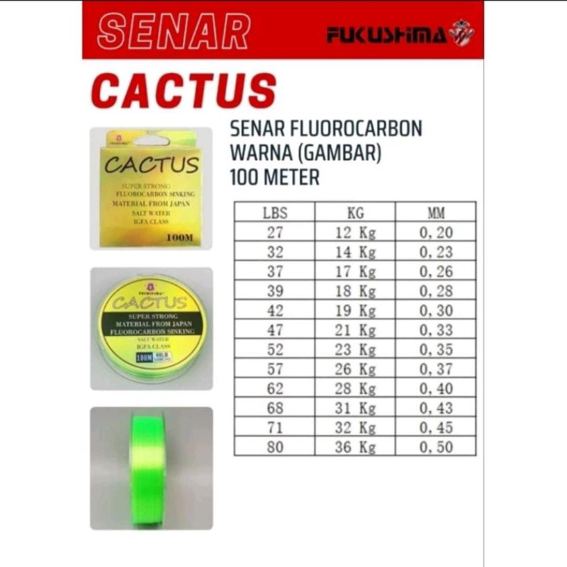 SENAR PANCING FUKUSHIMA CACTUS