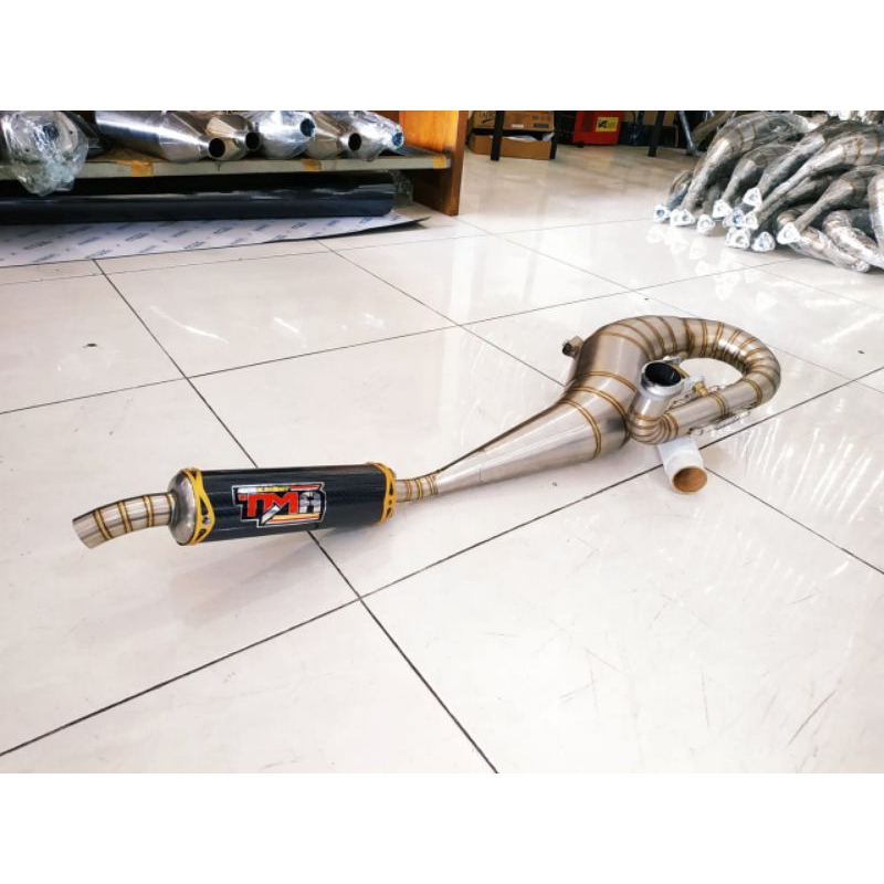 knalpot vespa px-ps-super-exclusive sprint stenlis buang kanan