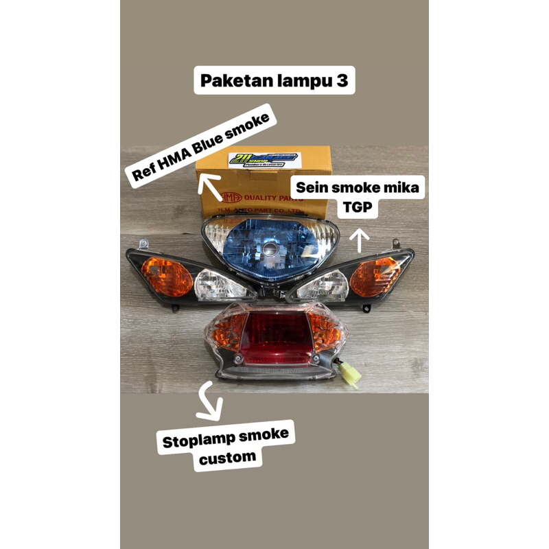 PAKETAN LAMPU CUSTOM SMOKE MIO SPORTY