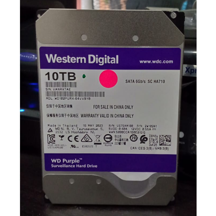 HDD 10TB MFI GARANSI 3THN