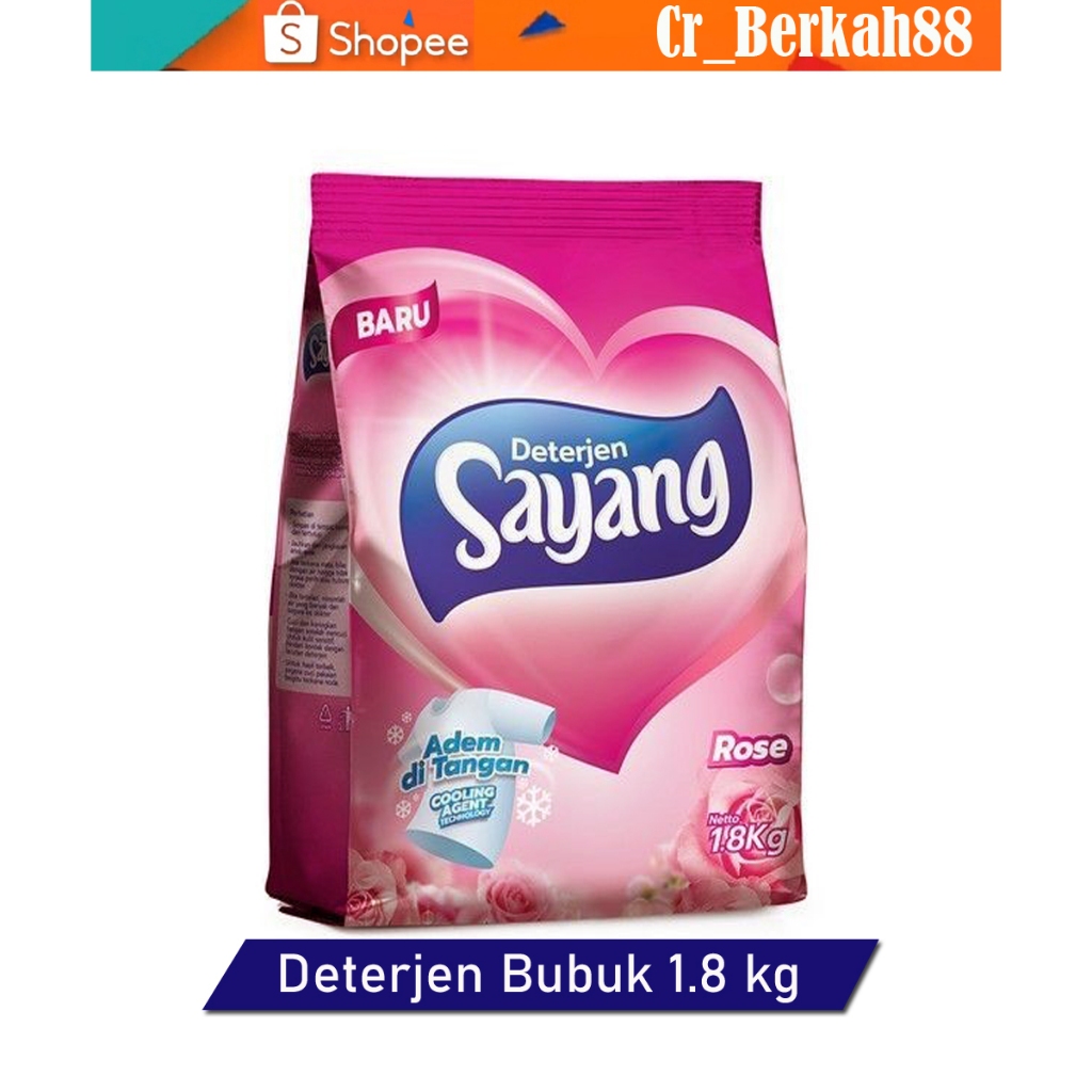 sayang original fresh deterjen bubuk kemasan 1 8 kg/deterjen sayang 1,8kg