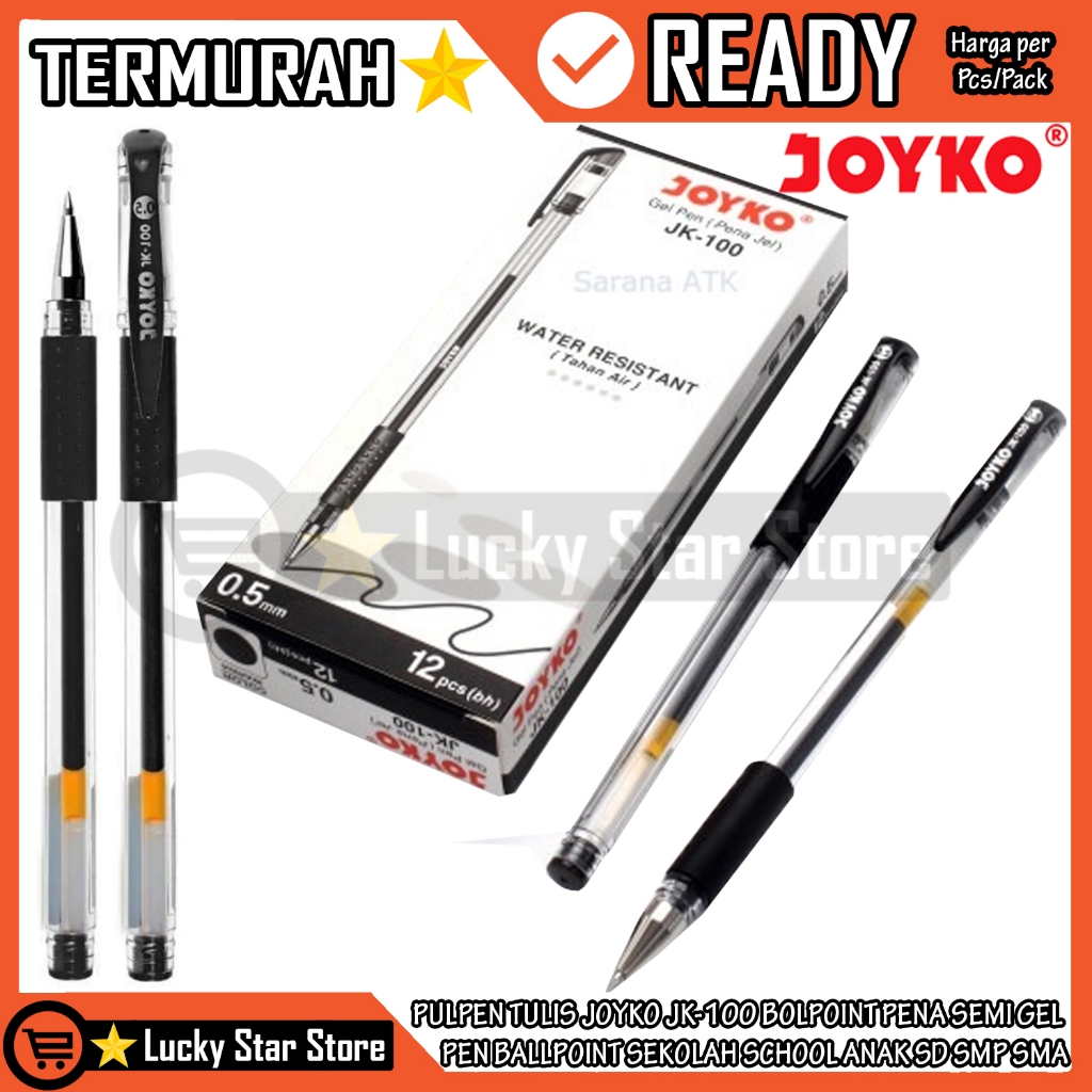 

PENA JOIKO JK100 BALL PEN JK-100 0.5 MM PULPEN JOYKO BALLPEN CABUT BOLPEN HITAM black BALPEN BALPOINT BALPOIN PULPEN TULIS MENULIS DI KERTAS PAPER BOLPOIN PERLENGKAPAN SEKOLAH SCHOLL KERJA KANTOR