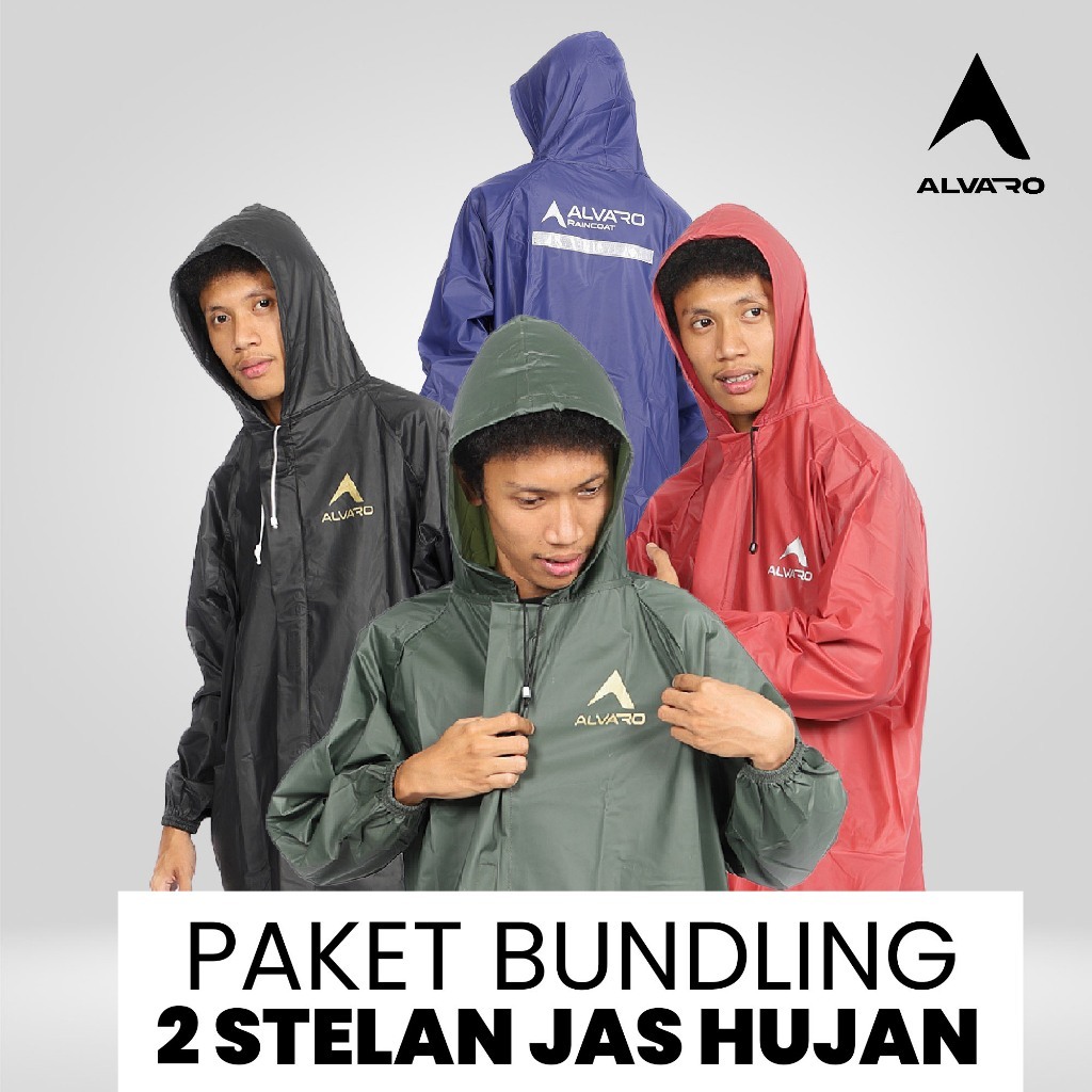 Paket Bundling 2 Jas Hujan Alvaro Stelan
