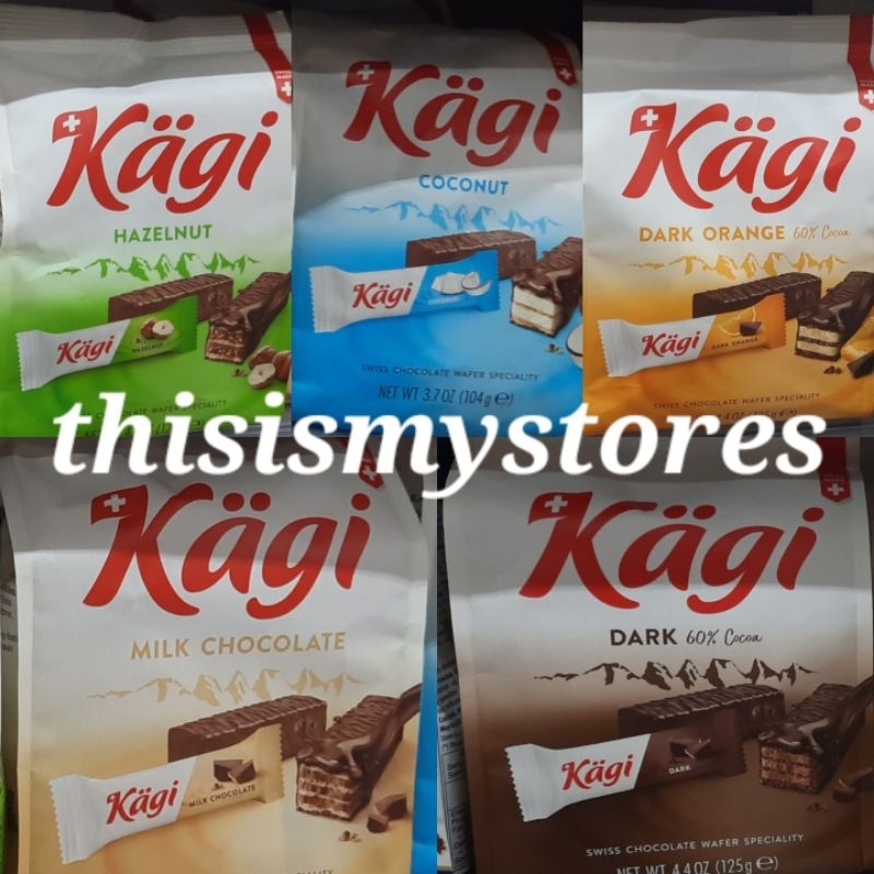 

thisismystores Kagi snack swiss chocolate wafer all varian