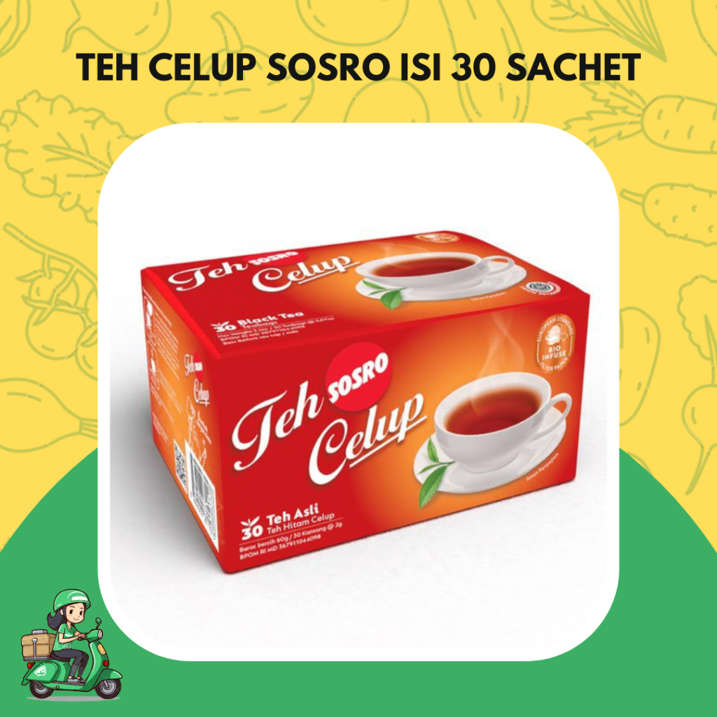 

Teh Celup Sosro 1 pack isi 30 sachet