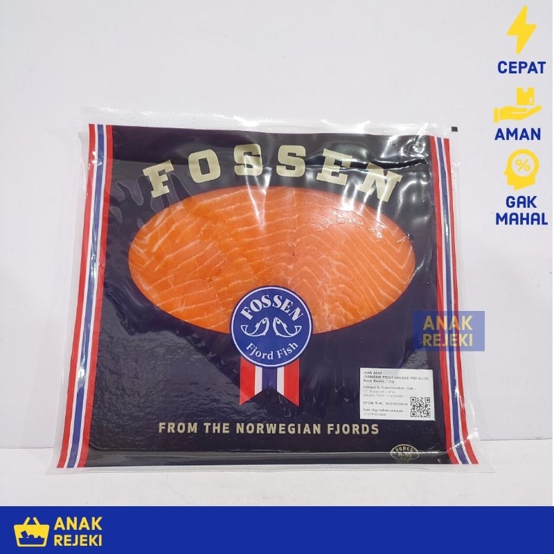 

Fossen Smoked Salmon 100gr - Salmon Asap Norwegian Smoked Trout Slices