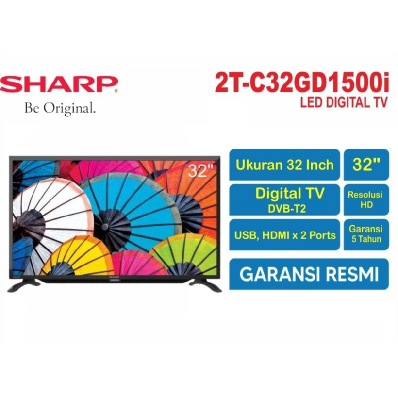 LED TV SHARP 32" 2T-C32GD1500i DIGITAL TV - 32GD1500 32GD
