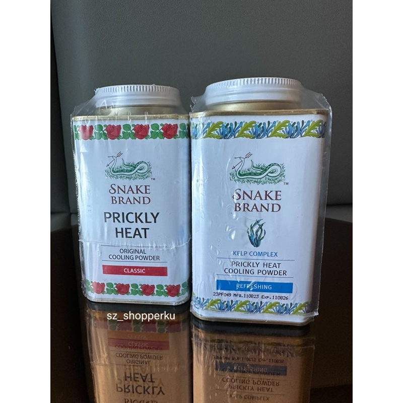 Snake Brand Prickly Heat Cooling Powder Bedak Ular Bedak Gatal Original Thailand