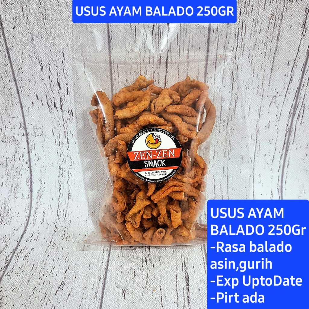 

KERIPIK USUS AYAM BALADO 250GR