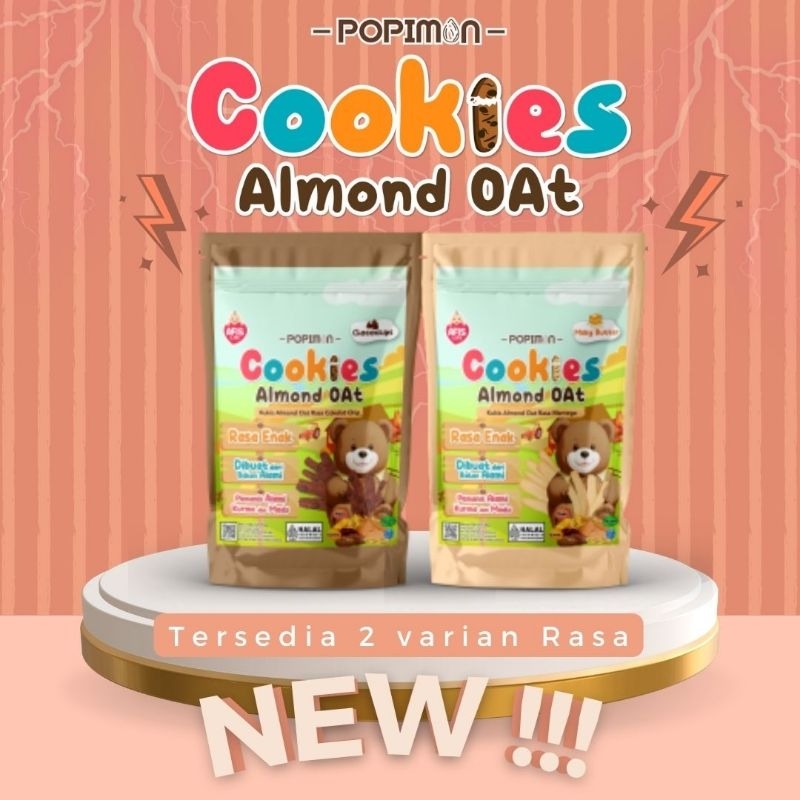 

Popimon Kukis Almond Oat dengan Kurma dan Madu