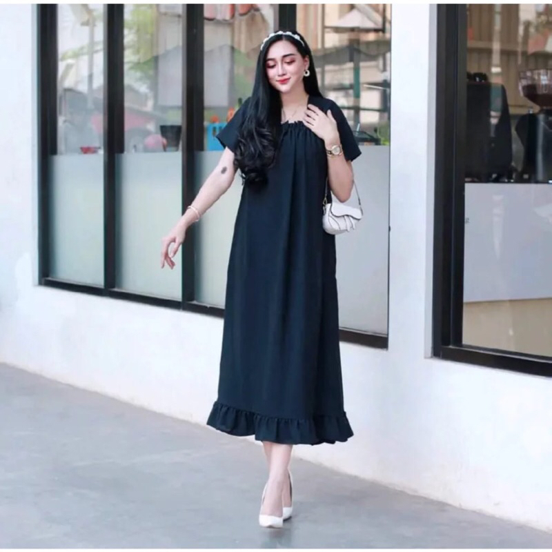 Daster Murah Daster Fuji Kekinian_kerah leher belakang kotak