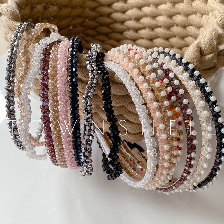 PGT697 ORIGINAL Town Shell korean pearl headband  Bando korea Mutiara Montemonte Blink Blink Girly R