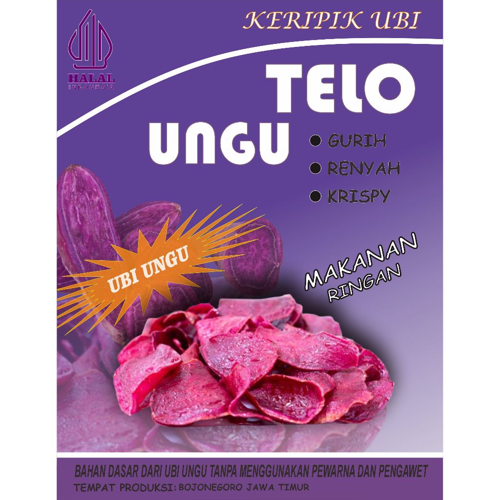 

KRIPIK UBI UNGU MANIS GULA 50-150gr ASLI UBI UNGU