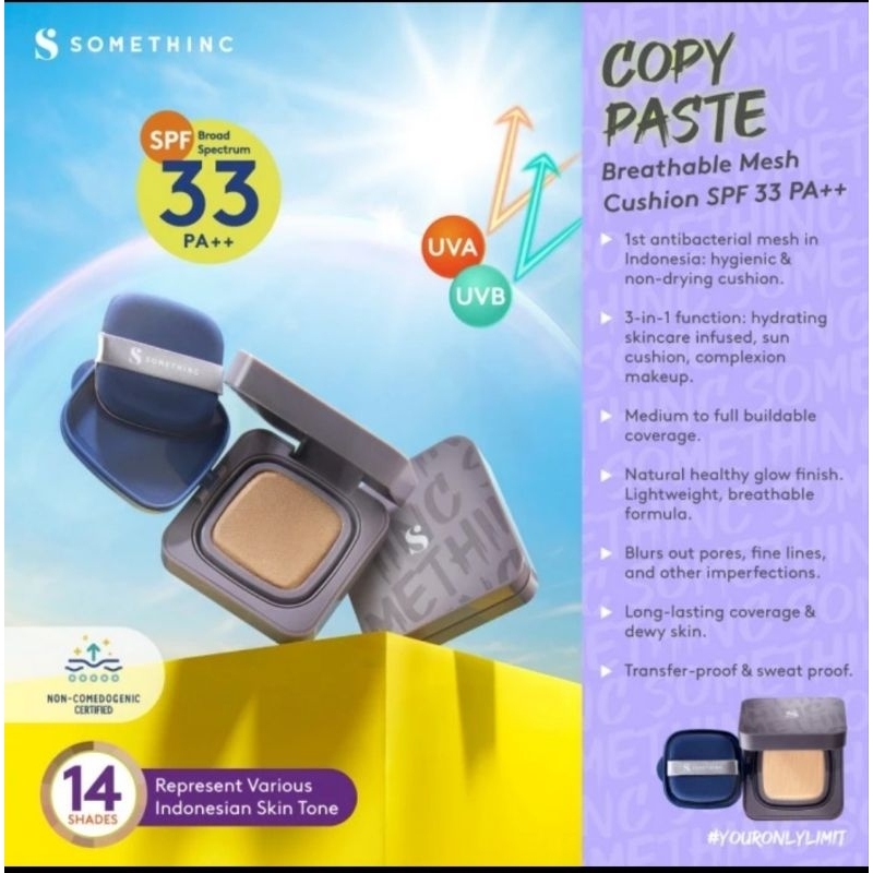 Somethinc Copy Paste Breathable Mesh Cushion Shade Nina Full Set NEW exp 2026