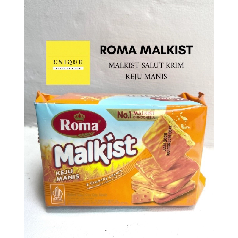 

Roma malkist keju manis kotak 90 gr