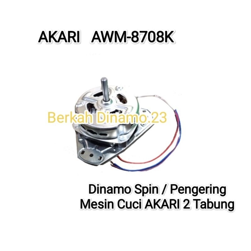 Dinamo Pengering Mesin Cuci AKARI AWM-8708K / Awm 8708 Mesin Dinamo Spin / Pengering Akari