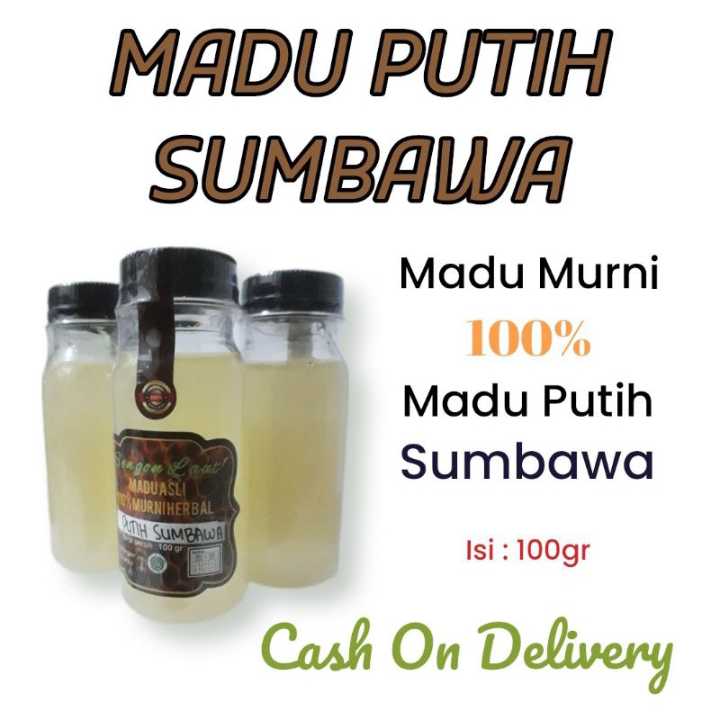 

Madu Putih Sumbawa isi 100gr Madu Putih Murni, kemasan ekonomis