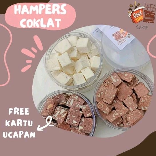 

SATUAN Hampers Coklat / Hampers Snack Gift Toples FREE KARTU UCAPAN